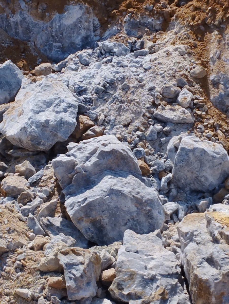 Quartz veins in rock